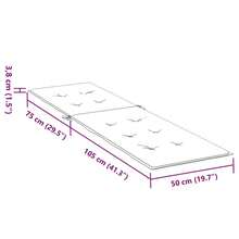 vidaXL Liegestuhl-Auflage Beige (75+105)X50x4 Cm - Beige - View 9