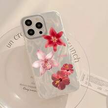 1 Funda de Teléfono Transparente IMD Suave con Patrón de Slogan Floral, Impermeable, Antihuellas, Resistente a los Arañazos, Adecuada para  16/16 Plus /  15, 15 Plus,  15, 15 Pro, 15, 14 Plus... Funda de Teléfono de Moda, Funda de Teléfono con Cordón, Funda de Teléfono con Estampado de Leopardo, Funda de Teléfono a Prueba de Golpes, Funda de Teléfono Linda de Apple - Colores mixtos - Ver 7