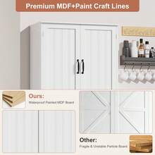 Kitchen Cabinet, 180 Cm Tall Cabinet, Kitchen Buffet, Buffet Cabinet With 4 Doors, Dining Room Cabinet For Living Room, Kitchen, 180*80*40 Cm - trắng - Xem 6