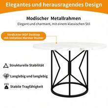 Dining Tables - Black + MDF - View 11