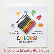 10 paquetes de 4 colores con 40 crayones de tamaño estándar por paquete - Paquete de mini crayones con crayones; Barra de pintura al óleo graffiti, pintura para colorear, material escolar para niños, crayones sueltos, regalos para fiestas, maestros, útiles escolares, crayones de viaje, de vuelta a la escuela, útiles escolares