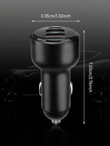 1pc Pink New Bling USB Car Charger 5V 2.1A Dual Port Fast Adapter Car Decor Car Rhinestone Car Accessories Interior For Woman - Pink - View 11