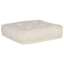 vidaXL 2-Teiliges Modulares Sofa, 70 X 70 X 56 Cm, Creme Stoff - Weiss - Übersicht 2