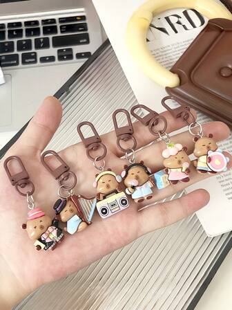 1 pieza Lindo llavero de delfín para mujer, llavero de accesorio de teléfono móvil con diseño de instrumentos musicales de dibujos animados, llavero de pareja, llavero de coche, llavero de cuerda, llavero de bolso, llavero de mochila, regalo de cumpleaños, regalo de amigo. Como regalo de inauguración de la casa, regalo de coche nuevo, regalo de retroalimentación, despedida de soltero, regalo de fiesta, regalo de graduación, regalo de Navidad, etc.