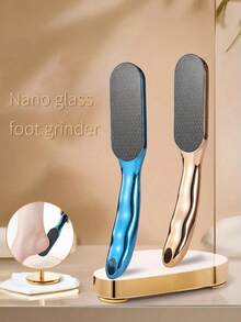 Veinsgrain 专业足锉 - 强力去茧器，浅米色硬质磨砂，防滑手柄，适用于家庭、沙龙、水疗中心、足部理疗 - 蓝色足部护理工具，令足部和腿部光滑柔软，足部护理产品，符合人体工程学设计，经久耐用，易于使用，结构坚固，适合水疗中心顾客使用。 - 彩色 - 查看 1