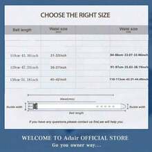 POYYAS Leather Jeans Men Belt - Business Casual, Durable, Adjustable, Comfortable, High-Quality Buckle, Perfect For Formal And Informal Occasions - New Fashion Accessory Belt - Vàng - Xem 10