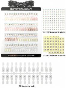 Christmas Gift 60 Color Butterfly Acrylic Detachable Magnetic Nail Swatch Display Board Nail Art UV And Oil Glue Display Comparison Effect Plate Nail Color Testing Showing Card Magnetic Nail Art Color Palett - Multicolor - View 13