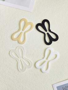 4 Pieces Of Dragonfly Style Bra With Clip, Anti Slip Cross Back Hook Invisible Bust Support Bra Accessories - màu đen - Xem 3