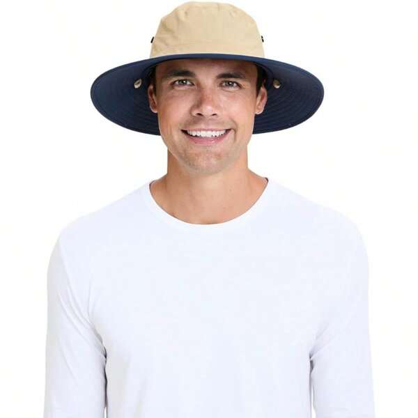 Traveller Broad Brim Sun Hat Upf50+ UV Protection Sun Protective Hat For Men