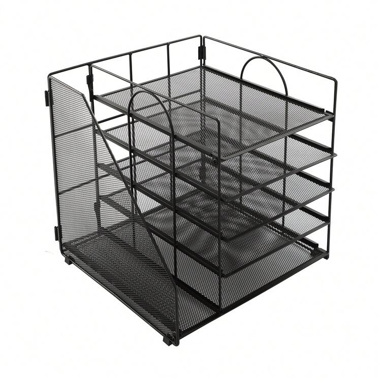 Caja y estantería de archivos - Negro - Añade 5