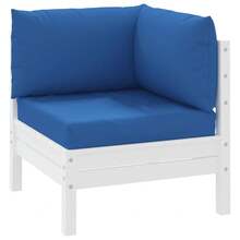 vidaXL 3-teiliges Palettenkissen, blau, aus Oxford-Gewebe - Blu - Visualizzare 3