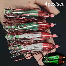 Avlcoaky 4pcs/Set 10cm/ 5g Squid Jig Hook Squid Umbrella Hook - Multicolor - View 7