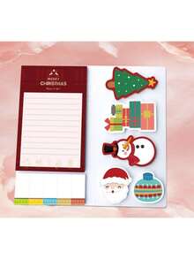50pcs/Set Christmas Cartoon Theme Memo Pad Stationery Sticky Notes For Office Use - Multicolor - View 3
