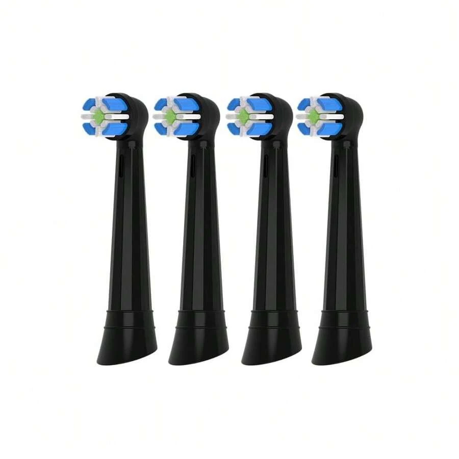 Replacement Heads "Compatible With" Oral B IO Electric Toothbrush,Toothbrush Brush Heads Compatible With" IO 3/4/5/6/7/8/9 Series, 4 Count Plaque Control (Black, Standard){Inchcolor_nameinch:InchBlackinch,Inchsize_nameinch:Inch4Count(Packof1)Inch} - 黑色 - 查看 1