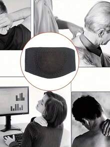 2-In-1 Self-Heating Neck Warmer & Massage Pillow - Provides Soothing Warmth & Muscle Relaxation, Adjustable Strap, 100% Polyester, Portable For Home & Office Use, Essential For Winter Travel, Soft Fabric Offers Comfortable Support - Multicolor - View 8