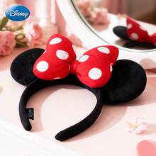 Disney 1pc Officially Licensed Handmade Earring Headband, Cute Cartoon Decor Hair Band, Suitable For Daily Wear, Princess Party, Birthday Party Gift Or Costume Party Decoration, Women Fashion Hair Accessory Travel Accessories Diadema Hair Hoop For Outdoor Activities, Vacation, Travel, Outfit Accessories, And Gifting - Red Love Heart - View 8