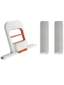 Mini-serpillière extensible - Nettoyage humide et sec, design compact et gain de place, structure en plastique durable, convient pour la cuisine, la salle de bain, le salon, les vitres de voiture - Outil de nettoyage multifonction, nettoyage de salle de bain, design de manche élégant, tête de serpillière efficace, serpillière pour le nettoyage des sols