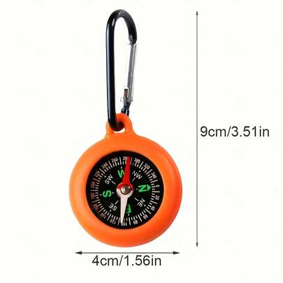 Silicone Hanging Buckle Compass Outdoor Leisure Sports Hiking Hook Quick Hanging Compass Outdoor Use