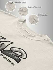 Men's, Women's And Unisex Oversized T-Shirt Kit 100% Premium Cotton + Free Backpack - Urban Streetwear Look, Backpack, Men's And Women's Oversized T-Shirt With Free Bag, Casual, Gringa, Trap Style Backpack, Basic And Comfortable Sweatshirt - 香檳色 - 查看 6