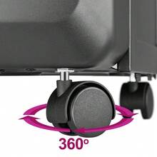 Bakaji Stufa a Gas Pieghevole per Bombola GPL di 15 kg con 3 Elementi Riscaldanti e 3 Potenze Selezionabili, Accensione Piezoelettrica, Struttura in Metallo Nera, 4 Ruote Sistema Antiribaltamento - Tagli Unica - Visualizzare 8