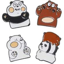 Cute Enamel Pins Cartoon Lapel Pin Brooch Badge For Backpack Jackets Funny Tiger Pins For Gift Anime Enamel Pin For Clothing Hat Dration,26343675 - Coffee Brown - View 1