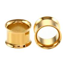 2PCS Round Ear Gauges 316 Stainless Steel Tunnels Plugs Expander Stretchers Piercing Women Body Jewelry Daily - Round - View 92