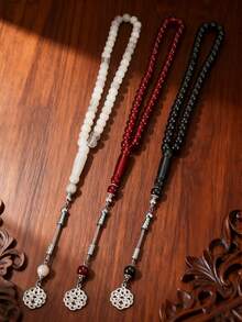 1 pieza Pulsera de cuentas de rosario vintage, para accesorios de rezo y adoración - Con cuentas A - Ver 4