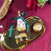 创意透明香槟瓶造型糖果盒带礼盒结婚喜糖盒 - 墨綠色 - 查看 8