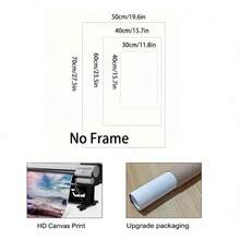 1张定制照片或艺术印刷品 - 无框帆布海报，可个性化定制您的照片，家居装饰海报，风景画等 - 送给亲朋好友的完美礼物，理想的家居装饰，圣诞节、新年、情人节、周年纪念礼物，多种尺寸可选 - 彩色 - 查看 7