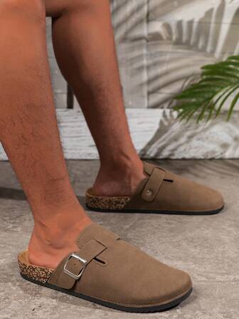 男女通用套脚凉鞋，可调节搭扣，PVC减震鞋底，全天舒适，适合室内外休闲穿着，舒适鞋履，简约设计，经久耐用