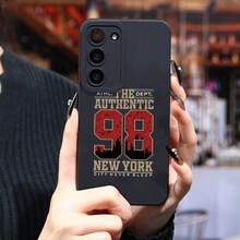 Funda adecuada para teléfonos  Galaxy S25 Ultra/S24 PLUS/S23+/S22/S21 Series, a prueba de golpes y antideslizante, funda protectora suave de TPU de alta calidad y ligera, adecuada como regalo de Navidad y Halloween para novias, novios, familiares, hermanas, amigos, regalo de vacaciones, funda protectora a prueba de golpes, diseño retro, funda de teléfono a la moda, material ligero, funda protectora a prueba de golpes, regalo familiar, regalo para ella - Colores mixtos - Ver 8