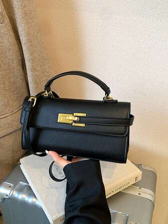 Modische Damen-Handtasche, kleine quadratische Tasche, Pendler-Schulter-Crossbody-Baguette-Tasche