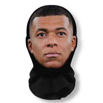 3D Celebrity Full Face Mask | Funny And Humorous Role-Play Costume Accessory | High-Elasticity Polyester Fiber | Breathable Full-Face Cover With Sporty Style | Wind-Resistant For Outdoor Activities And Cycling | Perfect For Costume Parties, Christmas, Halloween And Carnival Celebrations-1Pack