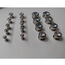 CIZME 4-16mm 2pcs Ear Gauges Stainless Steel Ear Tunnels Plugs Stretchers Expande Ear Piercing Jewelry For Women Men - Auricle - View 8