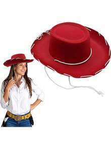 Regular Size And Large Size Christmas Western Cowboy Hats (Suitable For Multiple People To Use). Western Cowboy Hat Style Clothing, Paired With Western-Themed Parties, Equipped With Imitation Feather Decorations - Suitable For Western-Themed Cowboy Hats For Christmas, Halloween And Thanksgiving.
