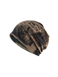 1顶新款个性化字母绒面针织帽，轻便夏季户外运动帽，酷炫男士帽，男女通用休闲春秋季帽 - 彩色 - 查看 22