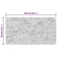 vidaXL Tappeto lavabile multicolore 80x150 cm antiscivolo - Giallo - Visualizzare 8