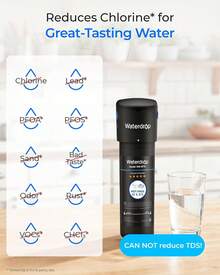 Waterdrop 10UA Under Sink Water Filter System, Reduces, /, Lead, Chlorine, Bad Taste & Odor, Under Counter Water Filter Direct Connect To Kitchen Faucet, NSF/ANSI 42 Certified, 8K Gallons - 黑色 - 查看 3