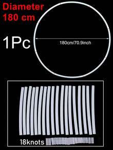 1Set 1.5/1.8M Round Balloon Arch Kit Holder,Plastic Circle Stand For Wedding Decor,Balloon Circle Plastic Wreath Balloon Stand Support,Birthday Party Decor ,Bridal Shower Anniversary Supplies,BabyShower Decor