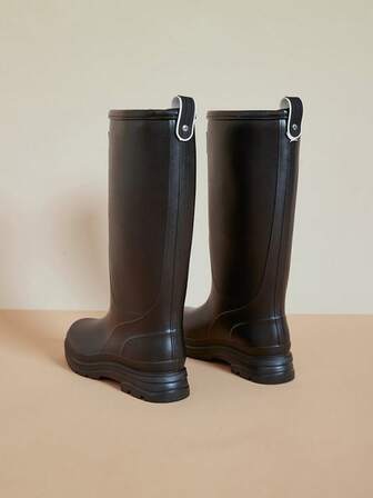 Women's High-Top Waterproof Rain Boots, Fashion, Durable, Non-Slip For Kitchen, Outdoor, Rainy Days