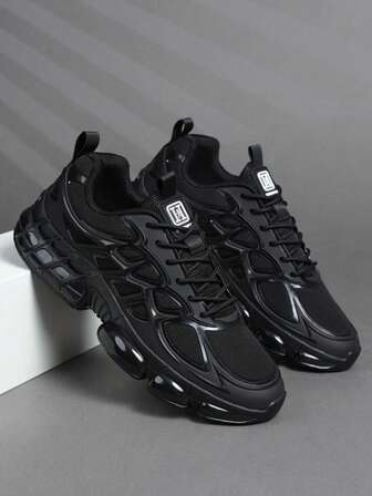 Men's Casual Sports Shoes, Fashionable Multi-Function Air Cushion Sports Shoes, Lightweight Shock-Absorbing Breathable Non- Comfortable Thick-Soled Sports Shoes Suitable For Outdoor Activities, Parties, Christmas, Thanksgiving, New Year Holidays Gifts