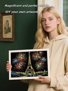 (12 Pieces/Set, With A Pen) Colourful Scratching Art Bookmarks, DIY Painting Portable Scratching Graffiti Bookmarks, Night Scene Art Scratching Toys, Small Postcard Style Night Scene Scratching Urban Building Toys, Birthday Gifts, Room Decoration Painting, Colourful Cityscape Architectural Scratching Art Postcards, Suitable For Art Lovers Returning To School, Mother's Day, Gifts For Mothers.