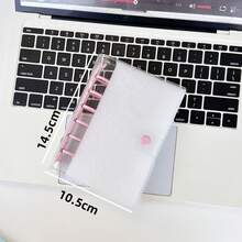 A7 Clear Loose Leaf Binder Notebook, Loose Leaf Diary Notebook, A7 Loose Leaf Diary Notebook, Sticker Book, Refill, Suitable For Sticker Book Making - Multicolor - View 3