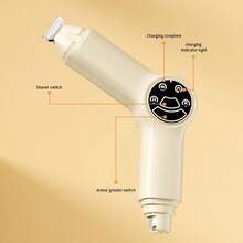 1pc Cat & Dog Grooming Kit, 2-In-1 Pet Nail & Hair Trimmer With Nail Grinder, Suitable For Dogs, Low Noise Wireless USB Rechargeable, For Dogs, Cats & Other Pets. Low Noise Paw Trimmer And Nail Grinder, Ergonomic Design For Small Dogs And Cats, Lightweight And Portable