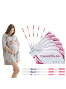 6/18/28/38/68/100Pcs LH Tests Ovulation Urine Test Strips LH Ovulation Test Strips First Response Over 99% Accuracy