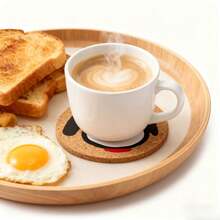 SNOOPY 1个史努比杯垫，隔热垫，木质垫，餐桌垫，茶杯垫，耐热垫，碗垫，软木杯垫，蔬菜盘垫，家居装饰，圣诞礼物，圣诞装饰品