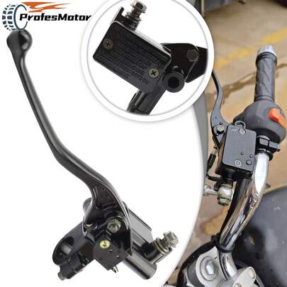 Kit de cilindro maestro de freno derecho para motocicleta adecuado para CRF230L, CRF230M, XR250L, XR250R, XR500R, XR600R, XR650L, que incluye cilindro maestro de freno y accesorios de palanca de freno del manillar
