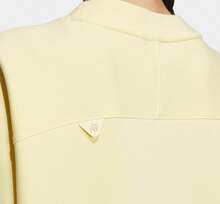 Adidas Women's New Knit Crew Neck Pullover Sweatshirt - Yellow - View 5
