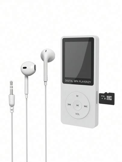 1 Pc MP3/MP4 Portable Sports Music Player 1.8-Inch Screen With 4G Memory Card And 3.5MM Earphones