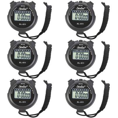 Cronómetro digital, cronómetro de dos filas, equipo de entrenamiento profesional de árbitro, reloj electrónico resistente al agua XL-011, cronómetro digital de pantalla, cronómetro deportivo y de fitness para atletismo, adecuado para fútbol, baloncesto, correr, nadar, fitness y talla grande, regalo de vuelta al colegio, regalos para amigos, colegas, viajeros, hogar y oficina. [Logo aleatorio]